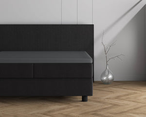Doppelt Jersey 220 gr. Topper Spannbettlaken Anthrazit 140 x 200/220 cm