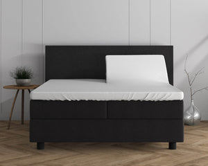 Doppelt Jersey 220 gr. Splittopper Spannbettlaken Weiss 160 x 200/220 cm