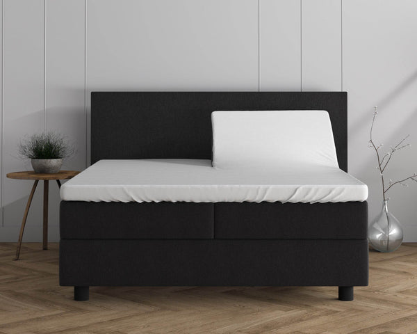 Doppelt Jersey 220 gr. Splittopper Spannbettlaken Weiss 160 x 200/220 cm