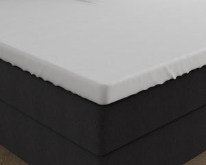 Doppelt Jersey 220 gr. Splittopper Spannbettlaken Weiss 160 x 200/220 cm