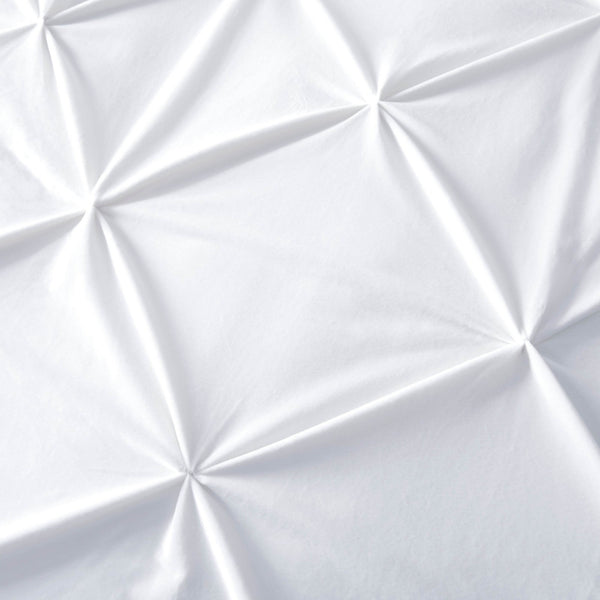 Bettbezug Samt Pintuck Weiss 200 x 200/220 cm