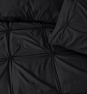 Bettbezug Punch Pintuck Schwarz 200 x 200/220 cm