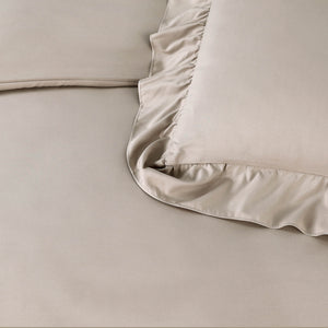 Bettbezug Ruffles Taupe 200 x 200/220 cm
