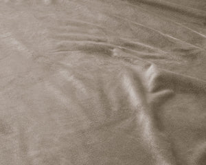 Samt-Spannbettlaken Taupe/Grau