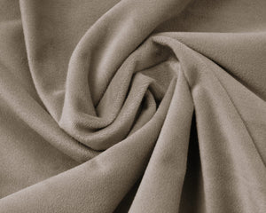 Samt-Spannbettlaken Taupe/Grau