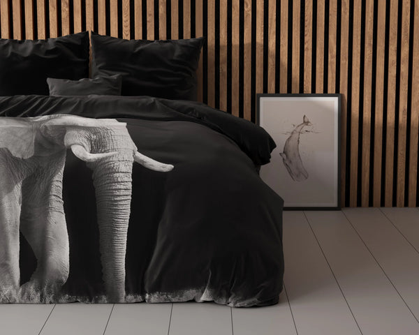 Elephant Bettbezug 240x200/220 cm Schwarz