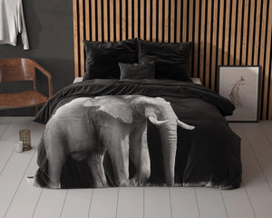 Elephant Bettbezug 240x200/220 cm Schwarz