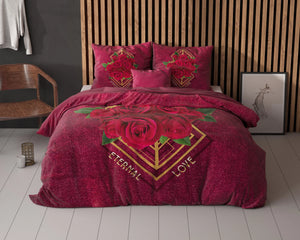 Eternal love Bettbezug Rot
