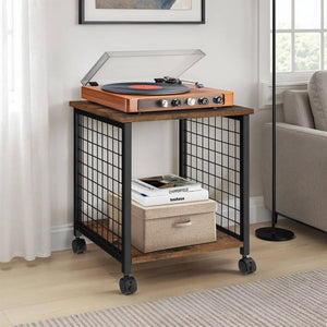 Beistelltisch Gary 40x40x48cm Industrial dunkelbraun