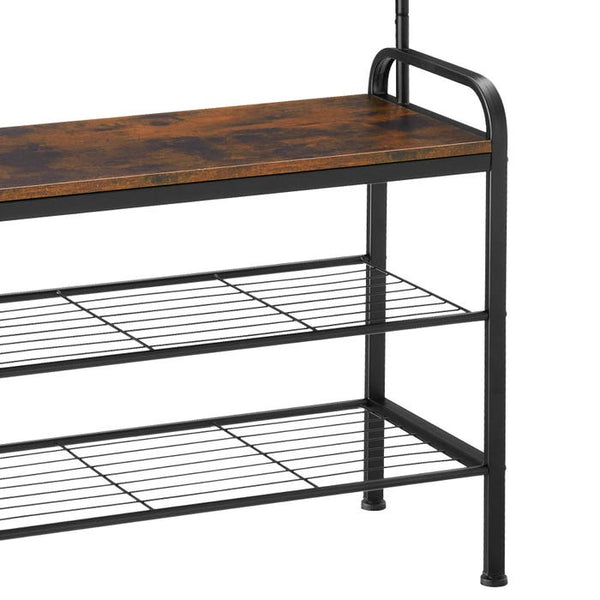 Armoire industrielle, marron foncé, 73,5 x 36 x 184 cm