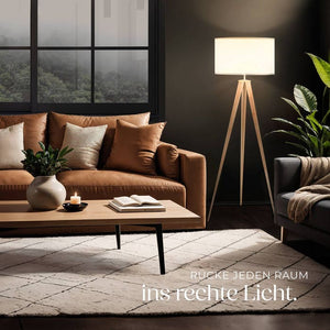 Stehleuchte Lunaris eiche