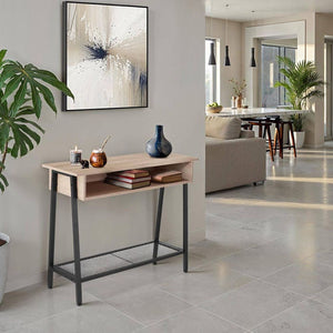Konsolentisch Tralee Industrial Holz hell, Eiche Sonoma
