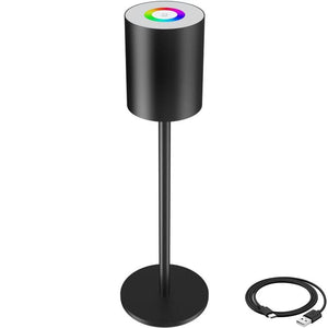 Akku-Tischlampe Corly schwarz