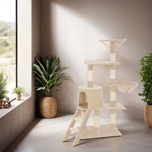 Kratzbaum Dominik 144cm, beige