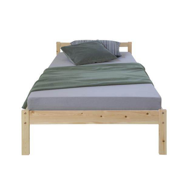 Holzbett Jugenbett Kinderbett 90x200 natur Bett Tagesbett Einzelbett Bettgestell
