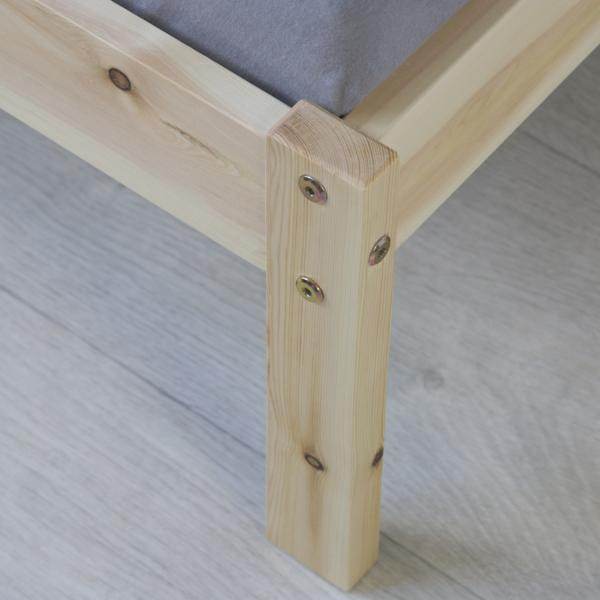Holzbett Jugenbett Kinderbett 90x200 natur Bett Tagesbett Einzelbett Bettgestell