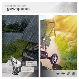 Kombi-Kinderwagen Mats klappbar mit 5-Punkt-Gurt anthrazit