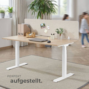 Schreibtisch Trennwand Noisy beige 160 x 40 cm