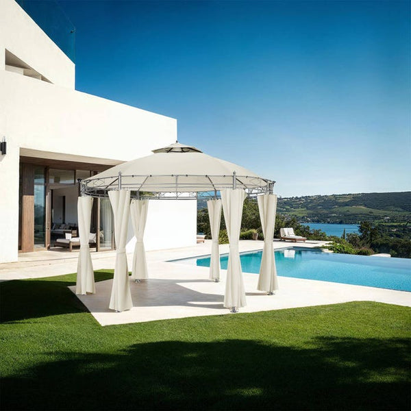Gartenpavillon Siana creme