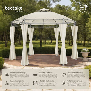 Gartenpavillon Siana creme