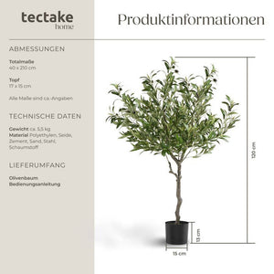 Künstlicher Olivenbaum Oleand 120 cm