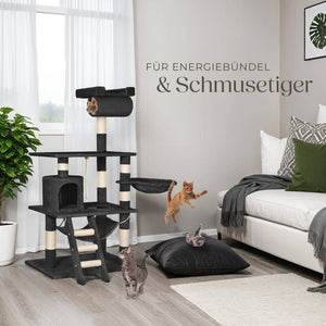 Kratzbaum Stokeley 141cm schwarz