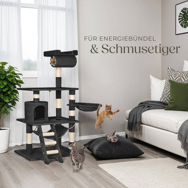 Kratzbaum Stokeley 141cm schwarz