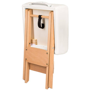 Hocker + 2 Lagerungsrollen weiss