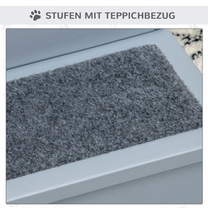 Hundetreppe Haustiertreppe Einstiegshilfe Grau4