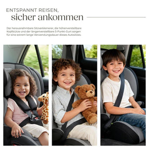 Autositz Sophie dunkelgrau/schwarz