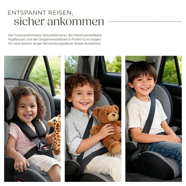 Autositz Sophie dunkelgrau/schwarz