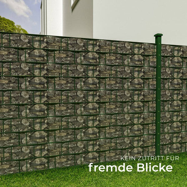 PVC Sichtschutzfolie, stein-optik, 35m