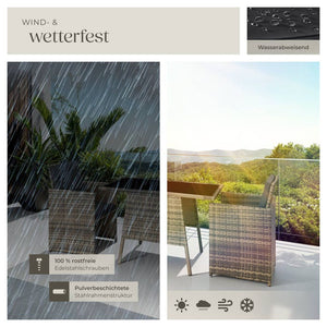 Rattan Sitzgruppe Lausanne natur