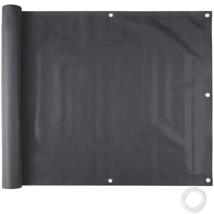 Balkonbespannung schwarz 90 cm