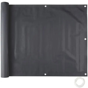 Balkonbespannung schwarz 90 cm