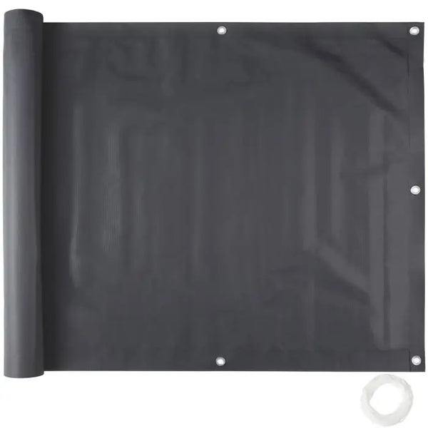 Balkonbespannung schwarz 90 cm