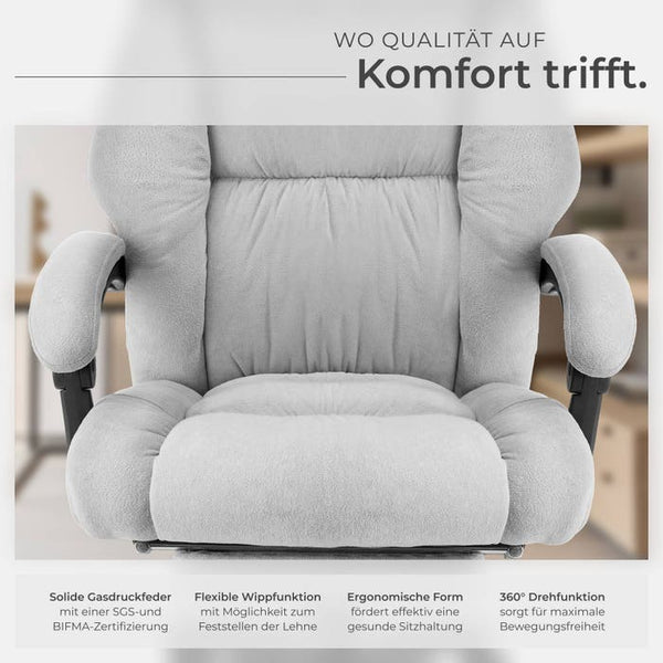Jillien office chair, grey 