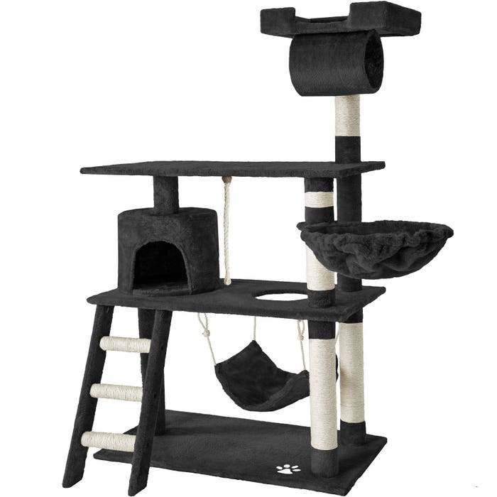 Arbre à chat Marcel, 141 cm, noir