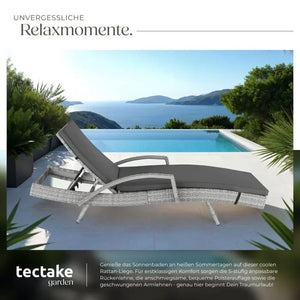 Aluminium Rattan Sonnenliege Océane