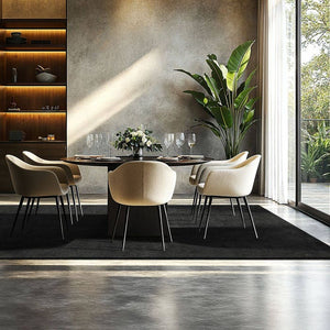 Tapis à poils courts Soft Zone noir 200 x 290 cm 