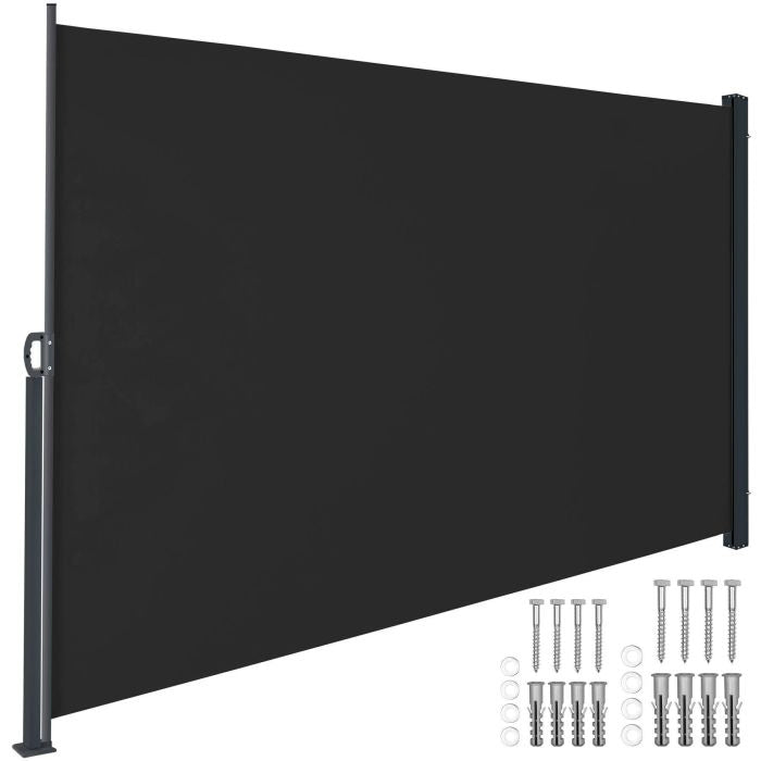 Seitenmarkise schwarz 300 x 200 cm