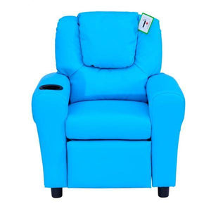 Kindersessel Minisessel Kindersofa für 3-6 Jahre alt Liegefunktion Blau