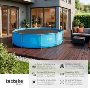 Pool-Solarfolie rund schwarz Ø 250 cm