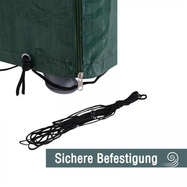 Abdeckplane Schutzhülle Abdeckhaube Wasserdicht UV-Schutz PE Grün