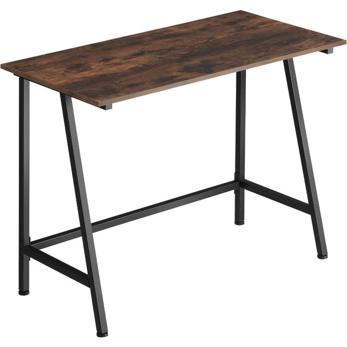 Schreibtisch Newton Industrial Holz dunkel, rustikal