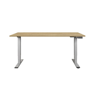 Scrivania da ufficio CONTINI regolabile in altezza 2,0x0,9m rovere / struttura grigio RAL 7045