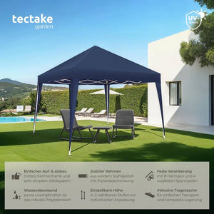 Faltbarer Pavillon Linosa 3x3 m blau