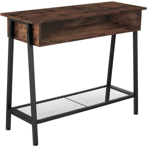 Konsolentisch Tralee 100x35x80,5cm Industrial dunkelbraun