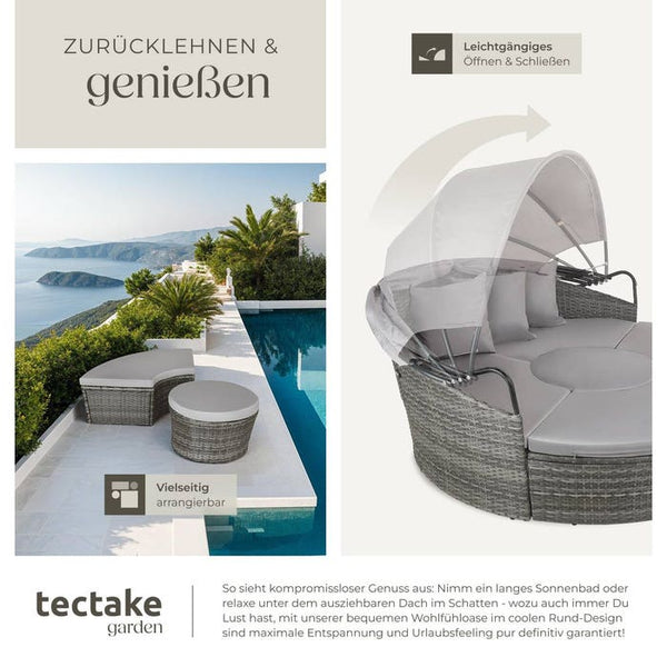 Rattan Sonneninsel Santorin grau