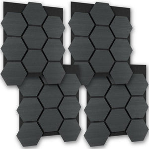 Akustikpaneele Sonic Shield Eiche schwarz 4er Set
